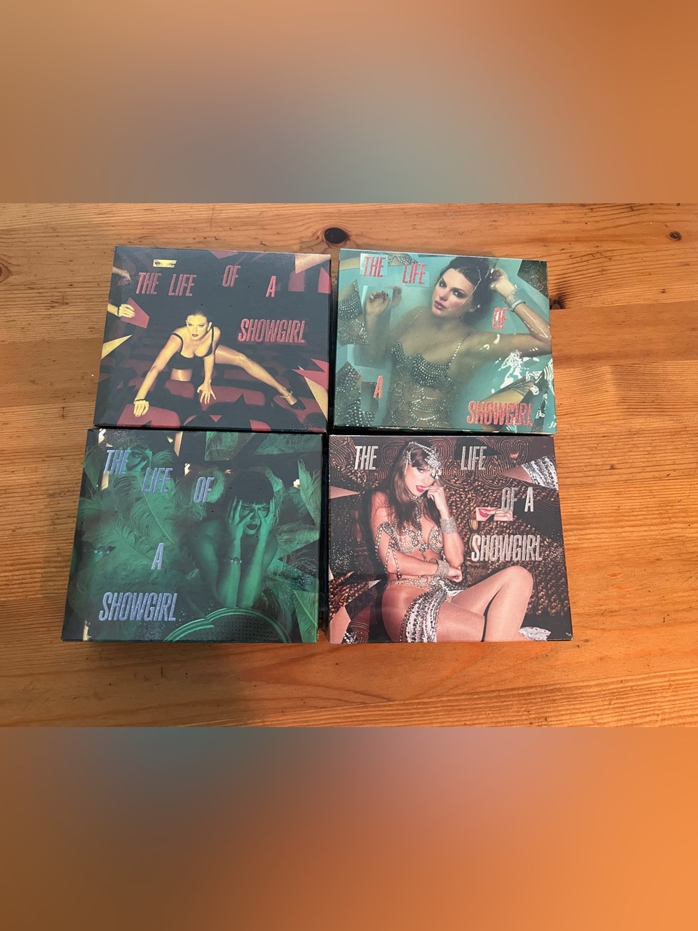 Taylor Swift The Life of a Showgirl Deluxe CDS Set of 4